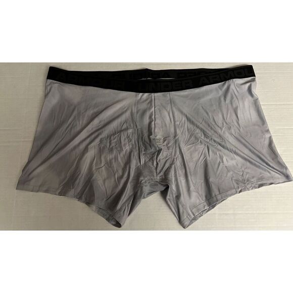 Under Armour Big & Tall 1 Pair Men's Sz 5XL Gray Boxer Brief - Picture 1 of 8